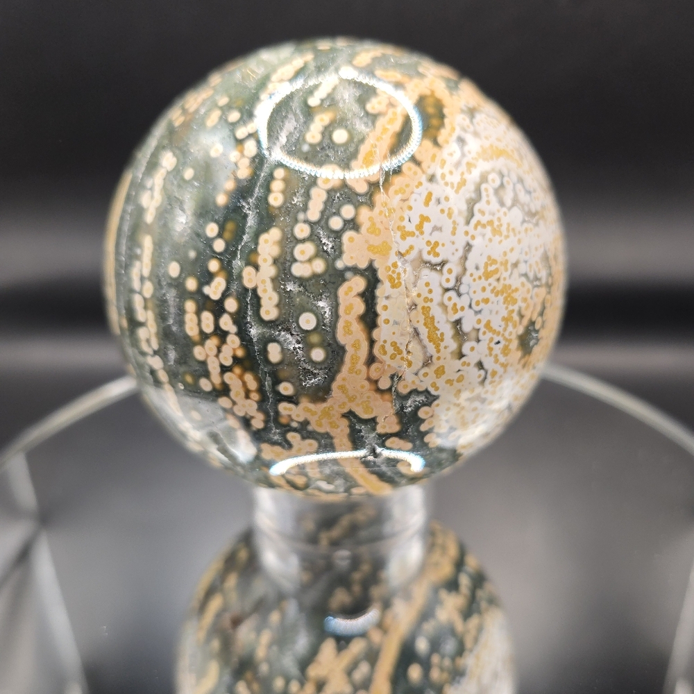 Ocean Jasper Sphere from Veinless Mine In Madagascar